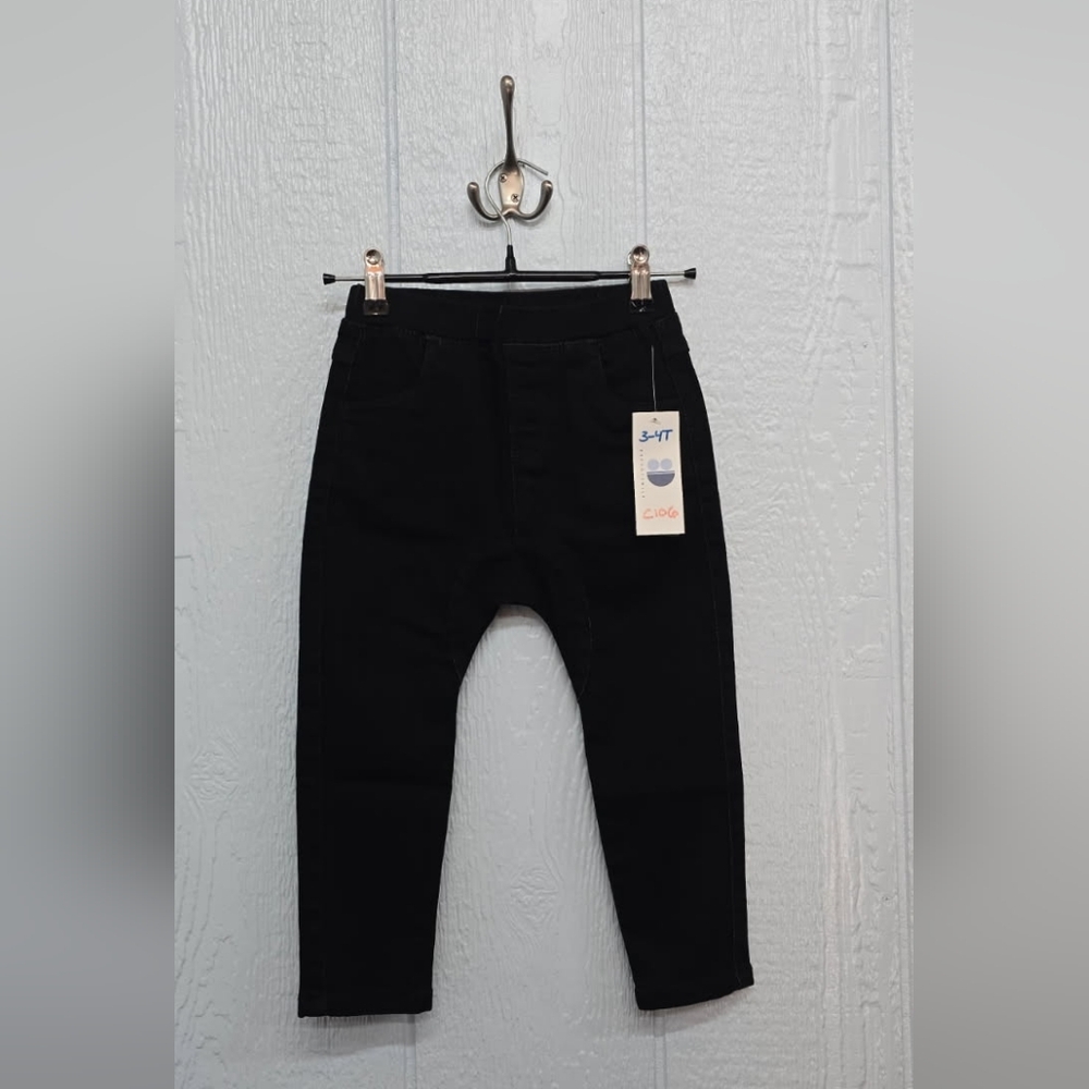 NWT 3/4 Dot Dot Smile Black Kids Jeans